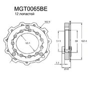 Геометрия турбокомпрессора MGT0065