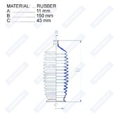 Пыльник рулевой рейки RDZ0339MG