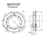 Геометрия турбокомпрессора MGT0107