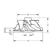 Крыльчатка турбокомпрессора MIT0585