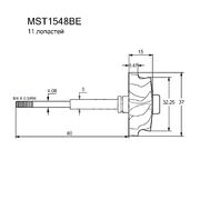 Вал турбокомпрессора MST1548