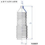 Пыльник рулевой рейки RDZ0626MG