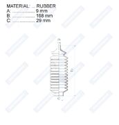 Пыльник рулевой рейки RDZ0244MG