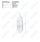 Пыльник рулевой рейки RDZ0245MG