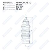 Пыльник рулевой рейки RDZ0615MG