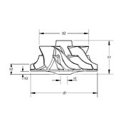 Крыльчатка турбокомпрессора MIT0716