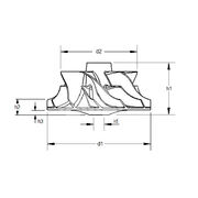 Крыльчатка турбокомпрессора MIT0101