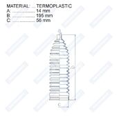 Пыльник рулевой рейки RDZ0504MG