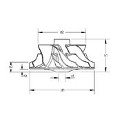 Крыльчатка турбокомпрессора MIT0196