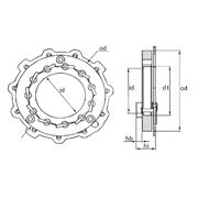 Гайка геометрии турбокомпрессора MGT1018