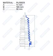 Пыльник рулевой рейки RDZ0351MG