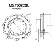 Геометрия турбокомпрессора MGT0082