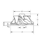 Крыльчатка турбокомпрессора MIT0872
